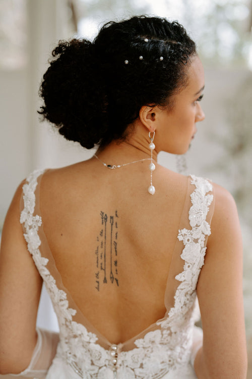 Cyrus- Three Pearl Drop Earring