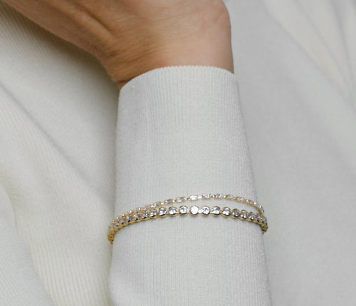 Faye-Micro Baguette Tennis Bracelet