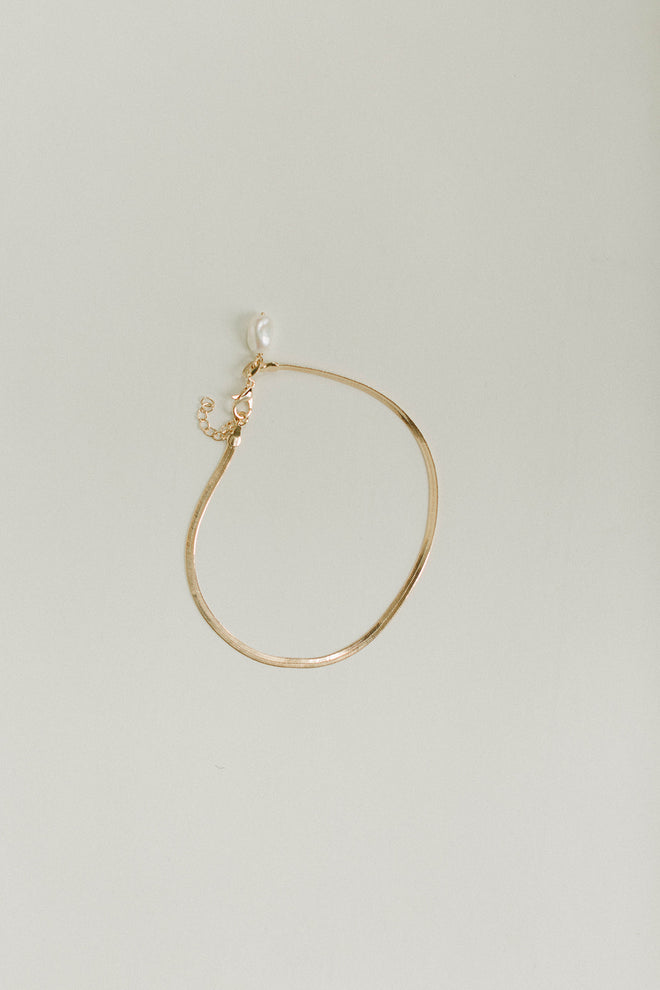 Bella- Herringbone Chain Bracelet