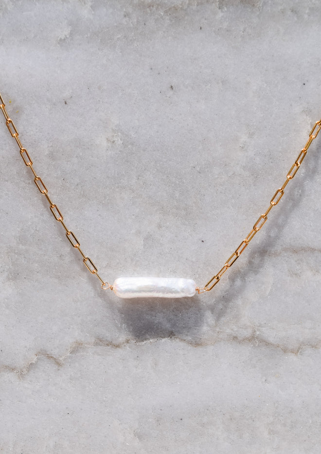 Cam- Biwa Pearl Necklace