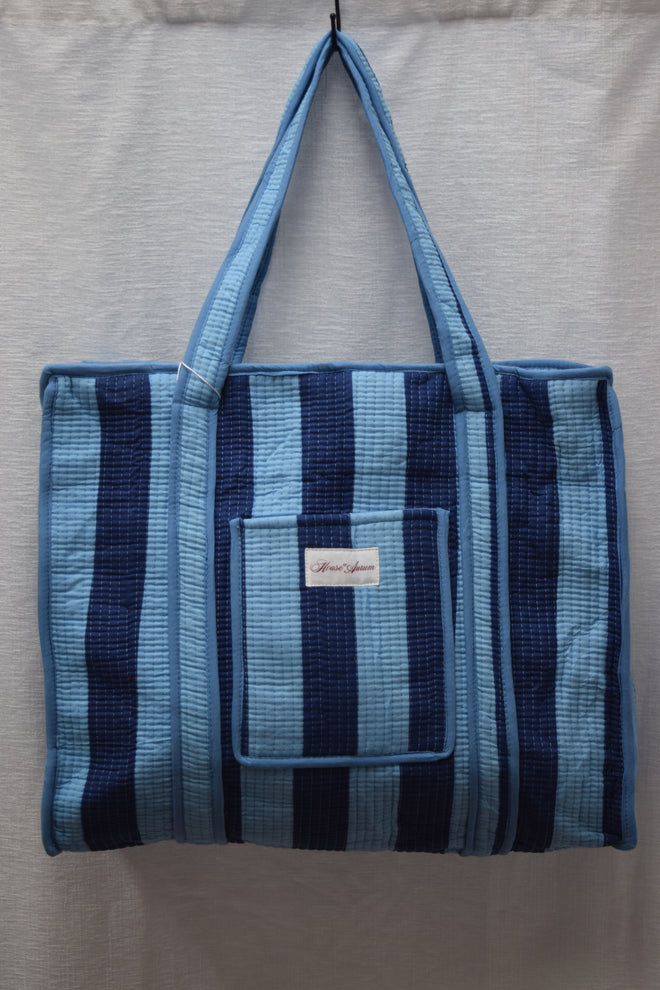 BLUE NAVY STRIPE TOTE