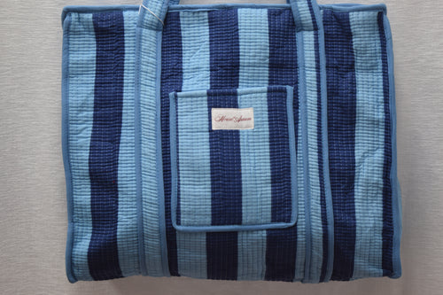 BLUE NAVY STRIPE TOTE