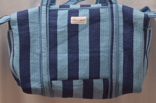 BLUE NAVY STRIPE DUFFLE