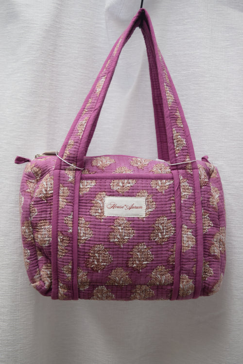 PURPLE FLORAL PURSE