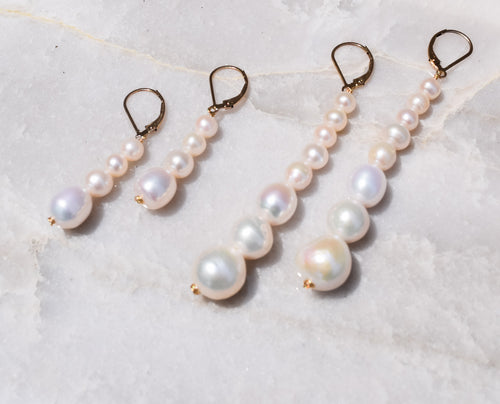 Sabi- Graduated Pearl Earring