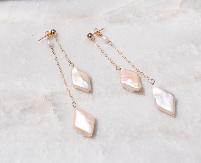 Calie- Diamond drop Earring