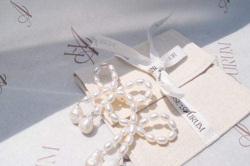 Vella- Pearl Bow Earrings