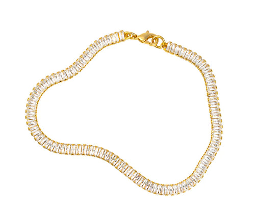 Aster- 5mm Baguette Tennis Bracelet