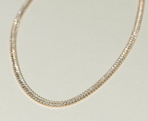 Aster- 5mm Baguette Tennis Bracelet