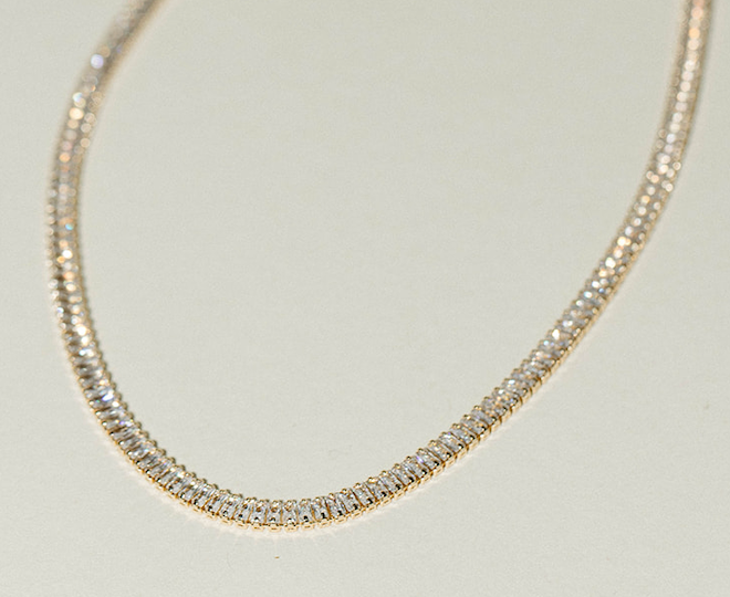 Aster- 5mm Baguette Tennis Bracelet
