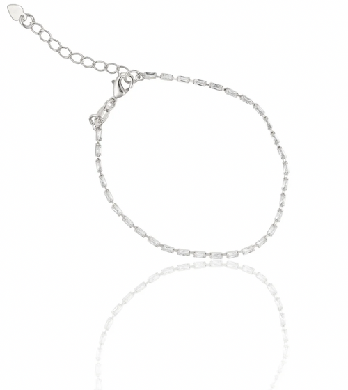 Faye-Micro Baguette Tennis Bracelet