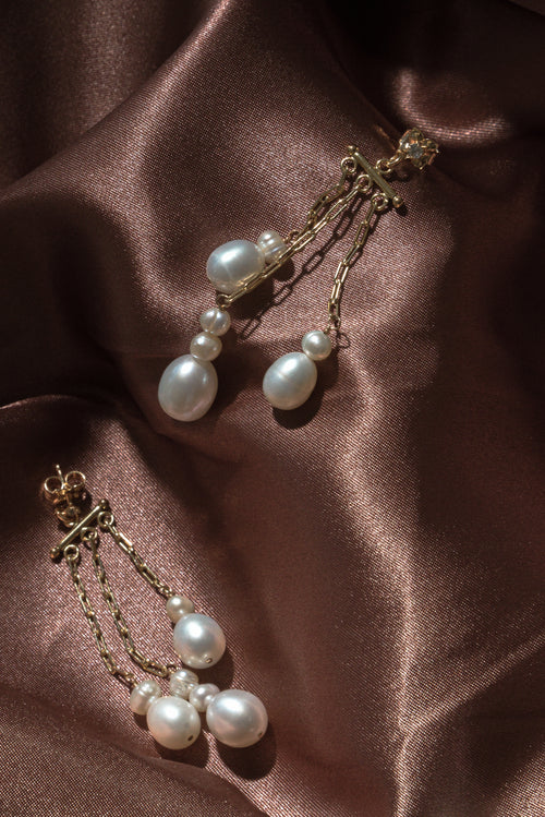 Alek- Paperclip Chandelier Earrings