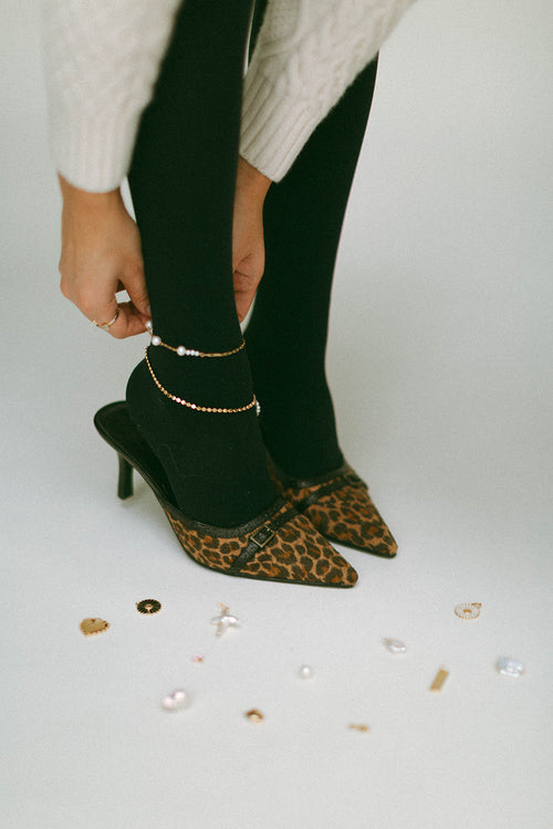 Tripple Pearl Chain Anklet