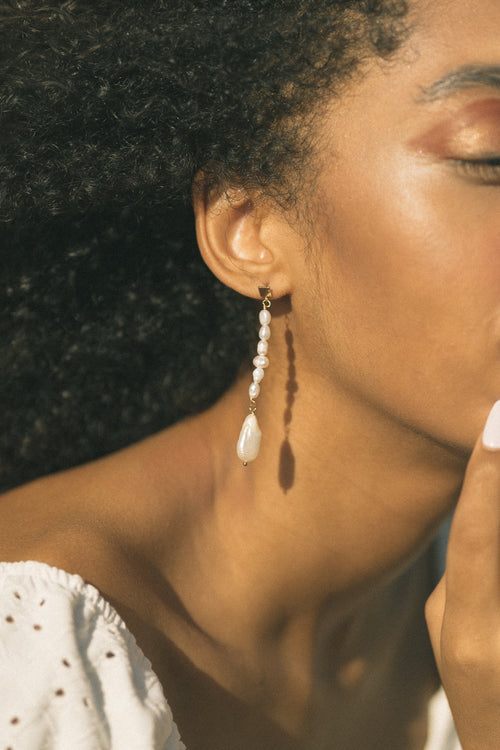 Novalie- Tear drop Long Earrings