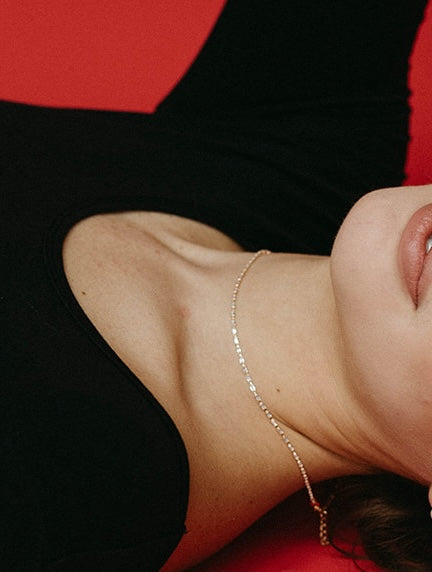 Ginny- Micro Baguette Tennis Necklace