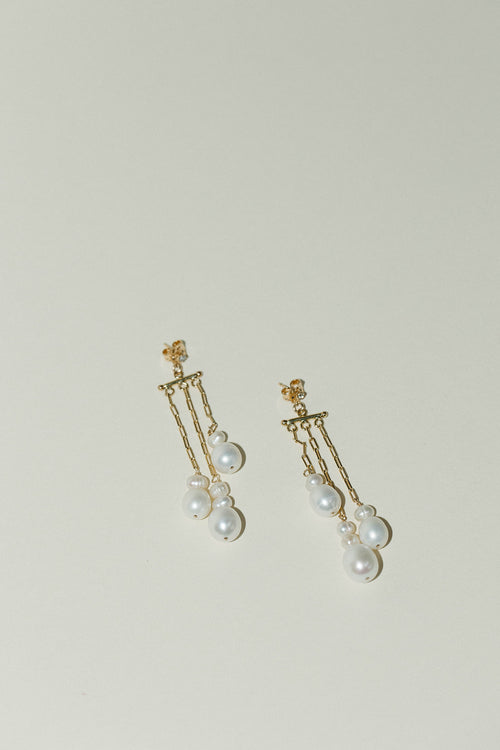 Alek- Paperclip Chandelier Earrings