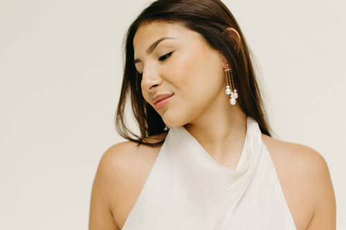 Alek- Paperclip Chandelier Earrings