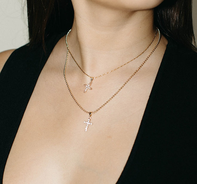 James- Dotted Sparkle Cross