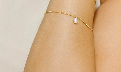 Rida- Dainty 1mm dotted Bracelet
