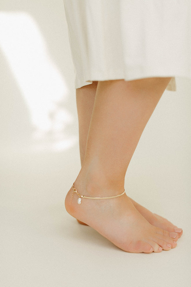 Herringbone Anklet