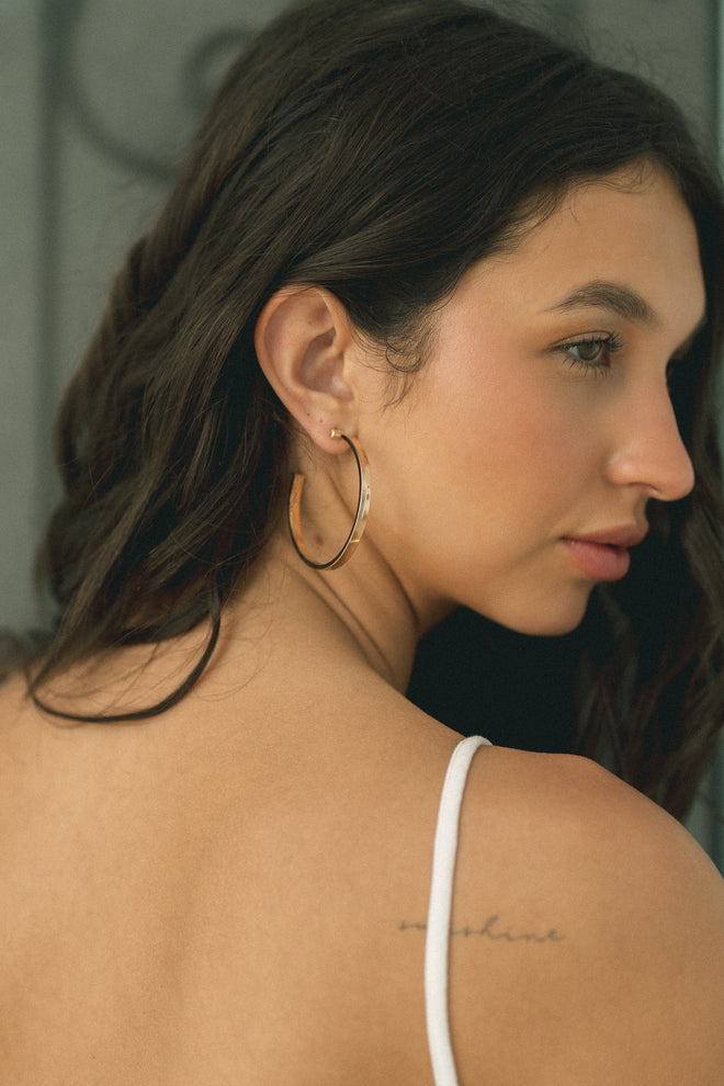 Gigi- Gold Square Hoops