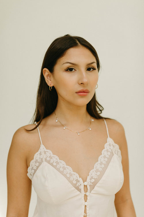 Indy- Dazzling pearl Necklace