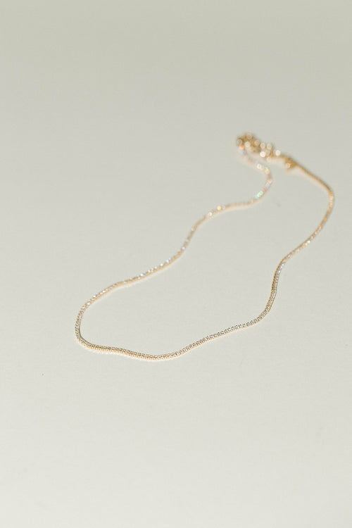 Misha- 1mm Micro Tennis Necklace