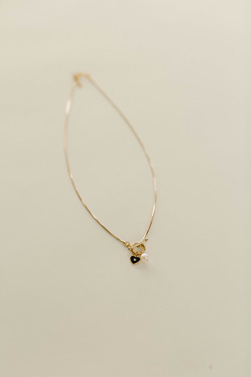 Noir- Toggle Charm Snake Chain