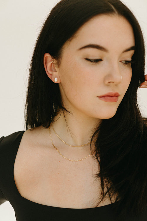 Carmen- Pink Pearl Studs