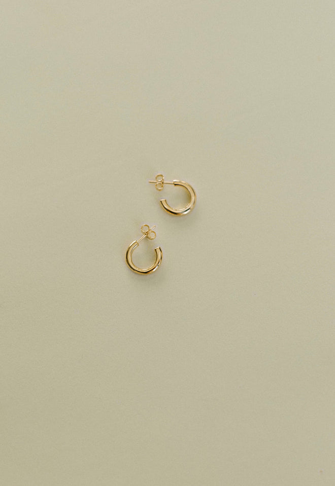 Tiny Basic Hoops- Gold