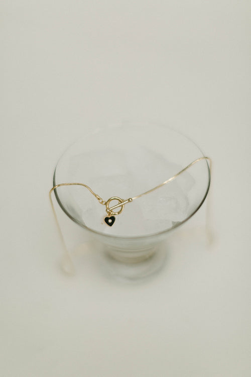Noir- Toggle Charm Snake Chain
