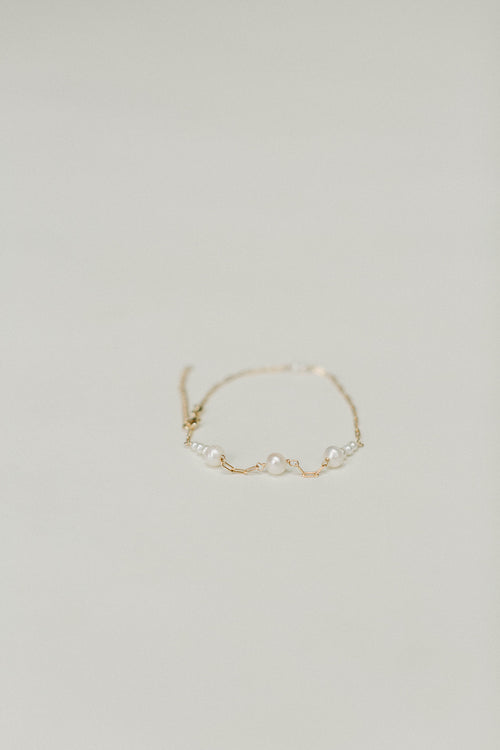 Tripple Pearl Chain Anklet