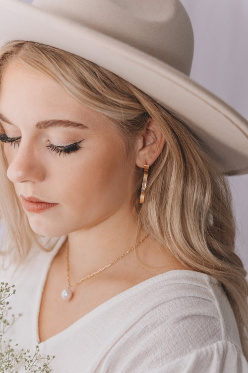 Talia- Paperclip Drop Necklace