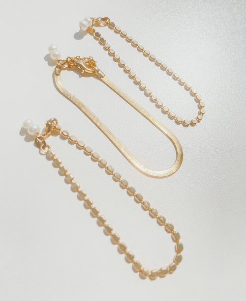 Bella- Herringbone Chain Bracelet