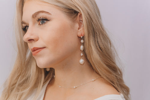 Dove- Seed Pearl Chain Necklace