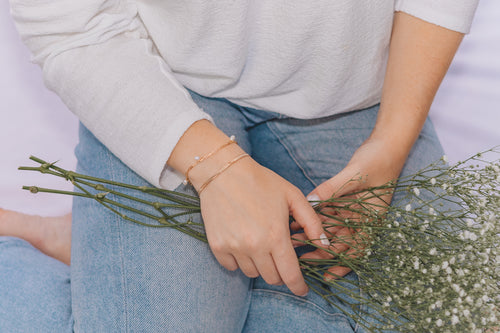 Bella- Herringbone Chain Bracelet