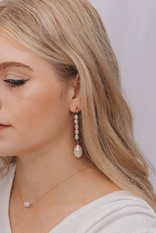 Novalie- Tear drop Long Earrings