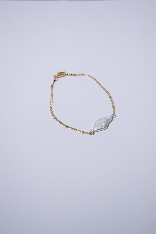 Keeks- Diamond Pearl Chain Bracelet