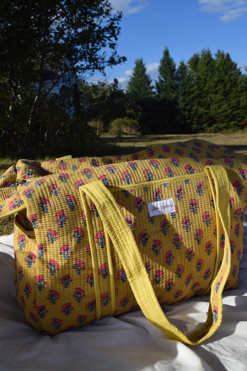 MUSTARD YELLOW DUFFLE