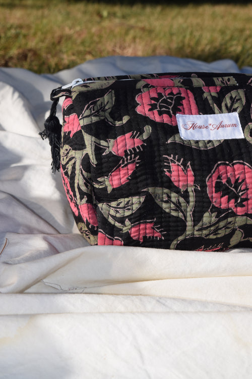 BLACK PINK COSMETIC CASE