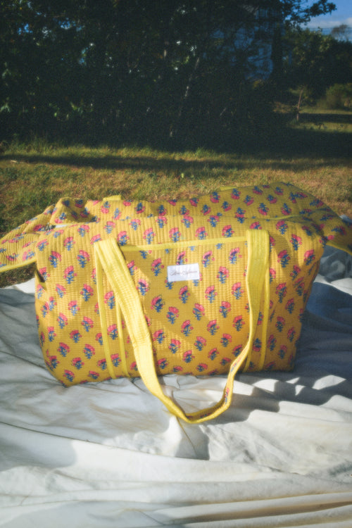 MUSTARD YELLOW DUFFLE