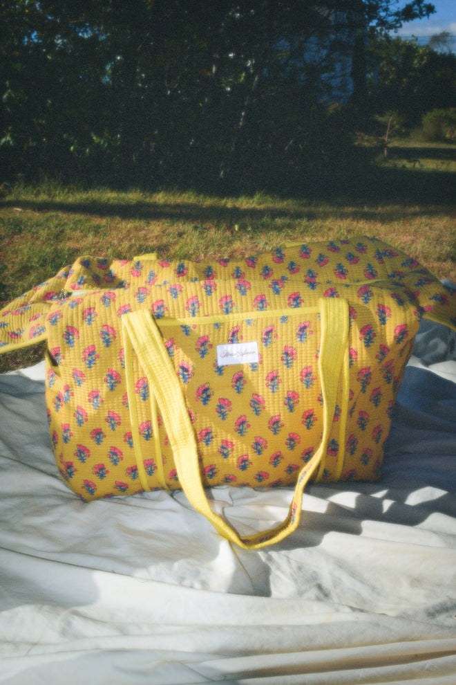 MUSTARD YELLOW DUFFLE