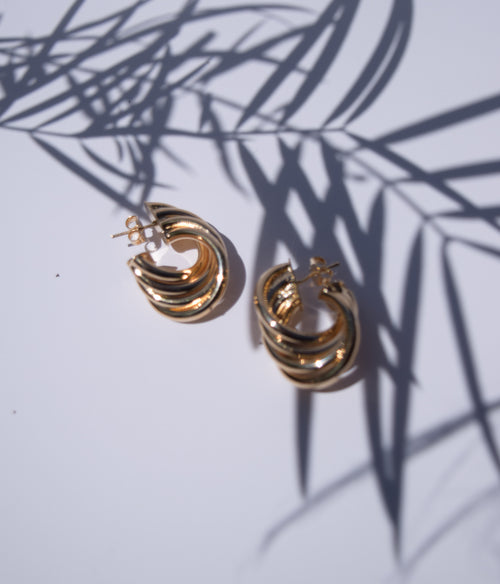 Kai- Gold Waved Hoop