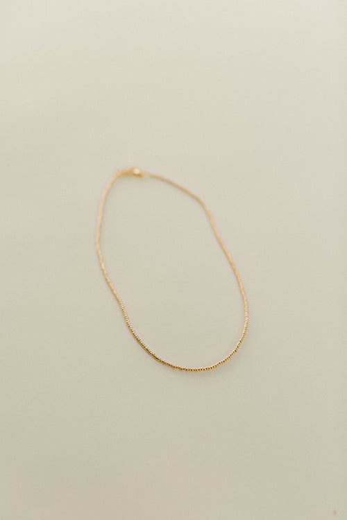 Tiny Gold Bead Chain