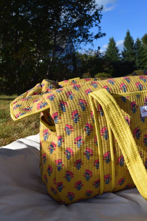 MUSTARD YELLOW DUFFLE