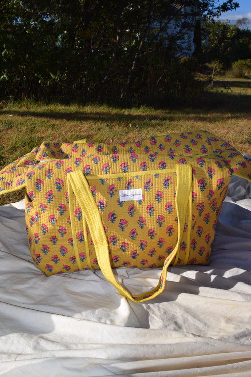 MUSTARD YELLOW DUFFLE