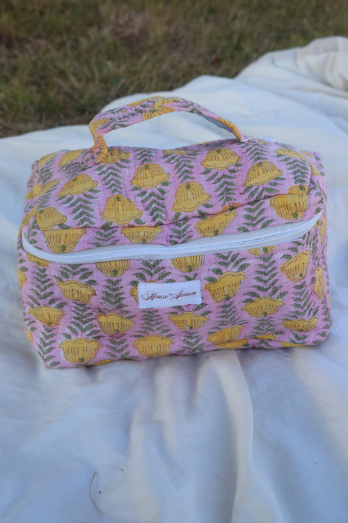 GREEN PINK VANITY CASE