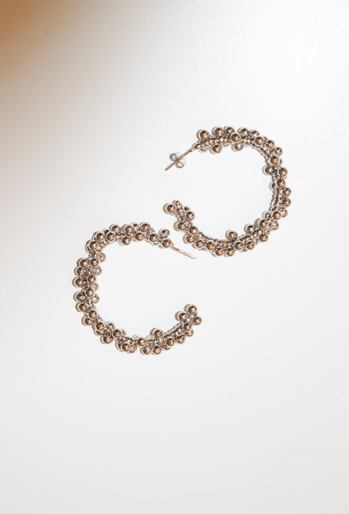 Mika- Beaded Bubble Hoops