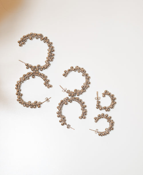 Mika- Beaded Bubble Hoops