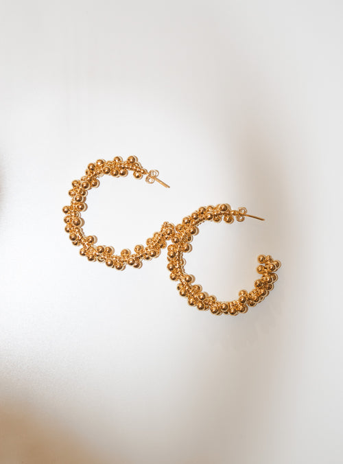 Mika- Beaded Bubble Hoops